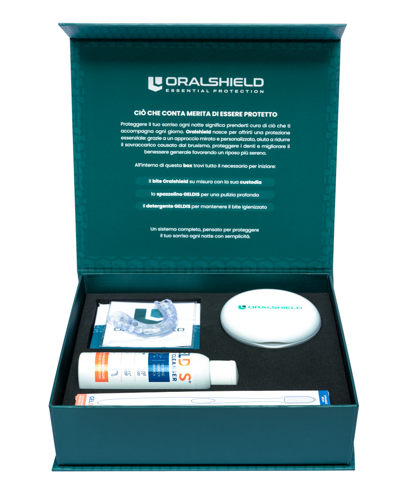 Box Oralshield con accessori inclusi